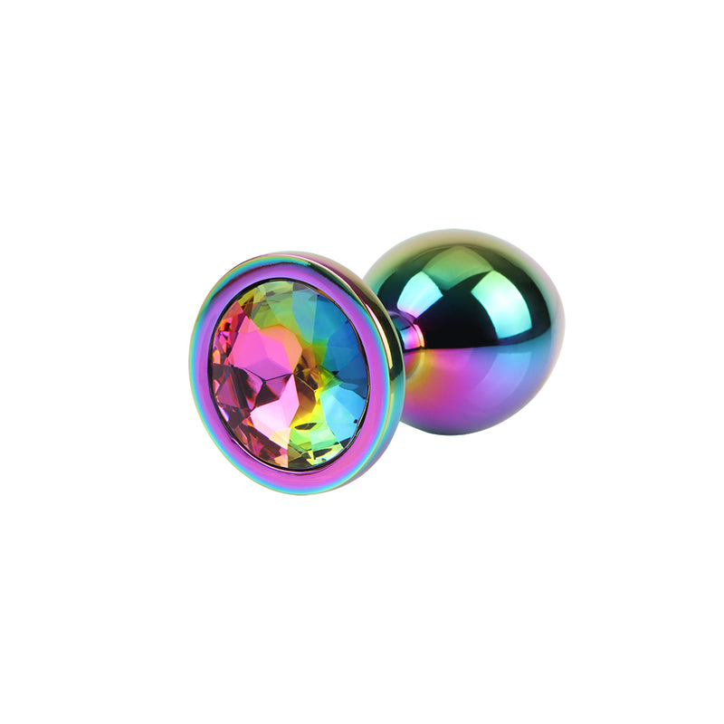 CHISA - Rainbow Gem Meatl Plug 彩虹寶石金屬肛塞 中碼