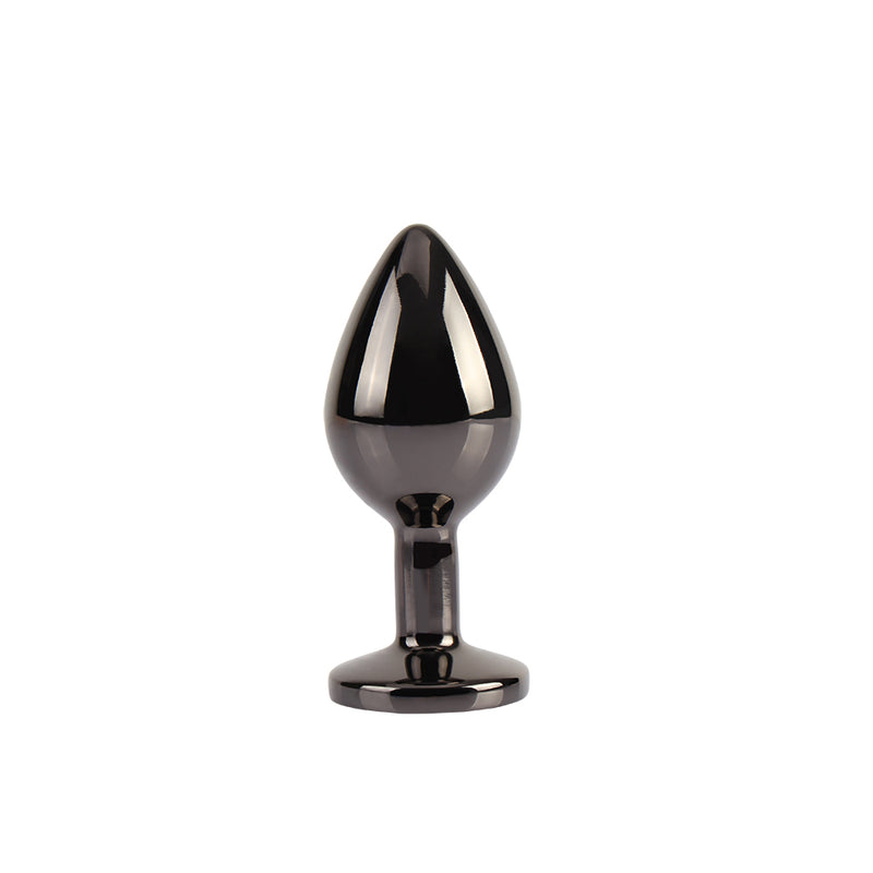 CHISA - Tungsten Black Gem Butt Plug 鎢合金黑寶石後庭塞 中碼