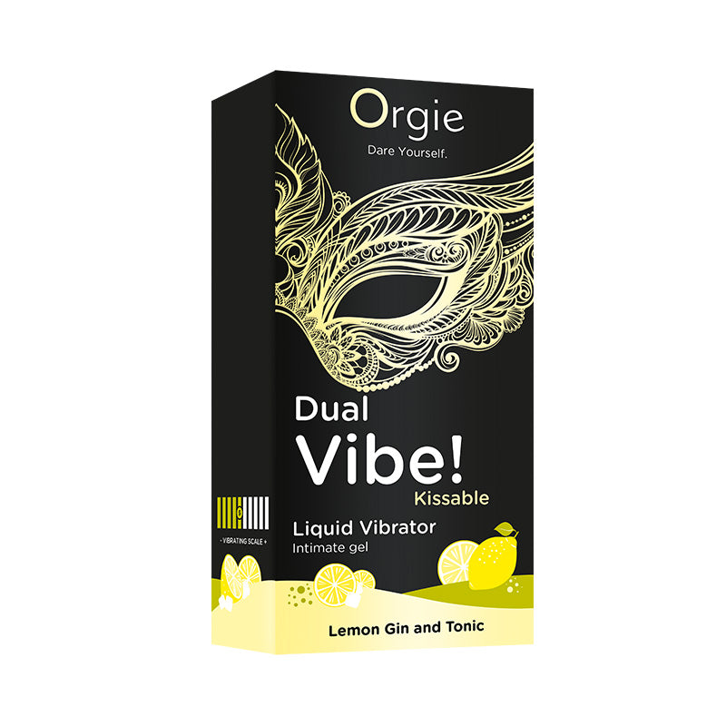 Orgie(葡萄牙) DUAL VIBE! Lemon Gin and Tonic 跳動式口愛快感增強液 檸檬湯力味 15ml