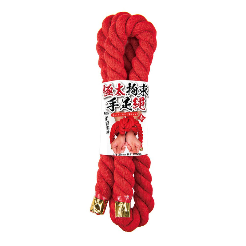 NPG(日本) 特粗束縛手足繩 20mm長125cm (紅色)