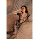 KR(日本) 性感開胸開洞魚網連身緊身衣 KRW12