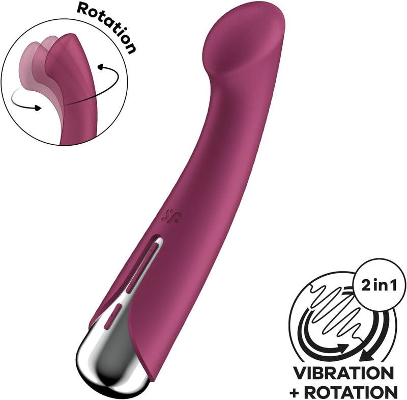 Satisfyer(德國) Spinning G-Spot 1 - G點旋轉震動棒 紅色