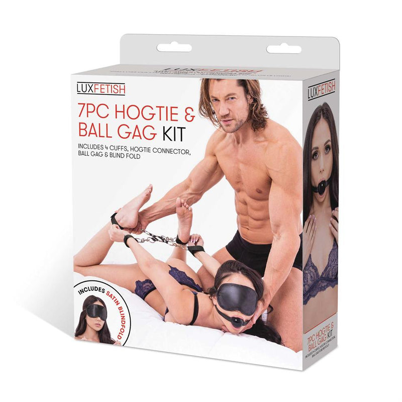 Lux Fetish(美國) 7PC Hogtie & Ball Gag Kit 捆綁和口塞套件 7件裝