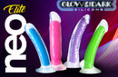 Blush(美國) Neo Elite - Prysm Glow - 7'' Long Dildo 7吋假陽具 夜光霓虹藍