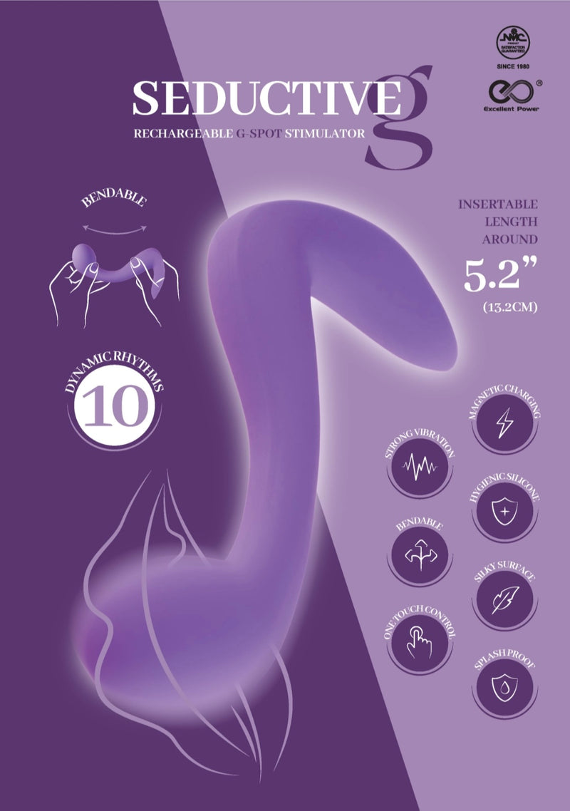 Excellent Power - SEDUCTIVE G - Rechargeable G-Spot Stimulator 音符 G點震動器 紫色