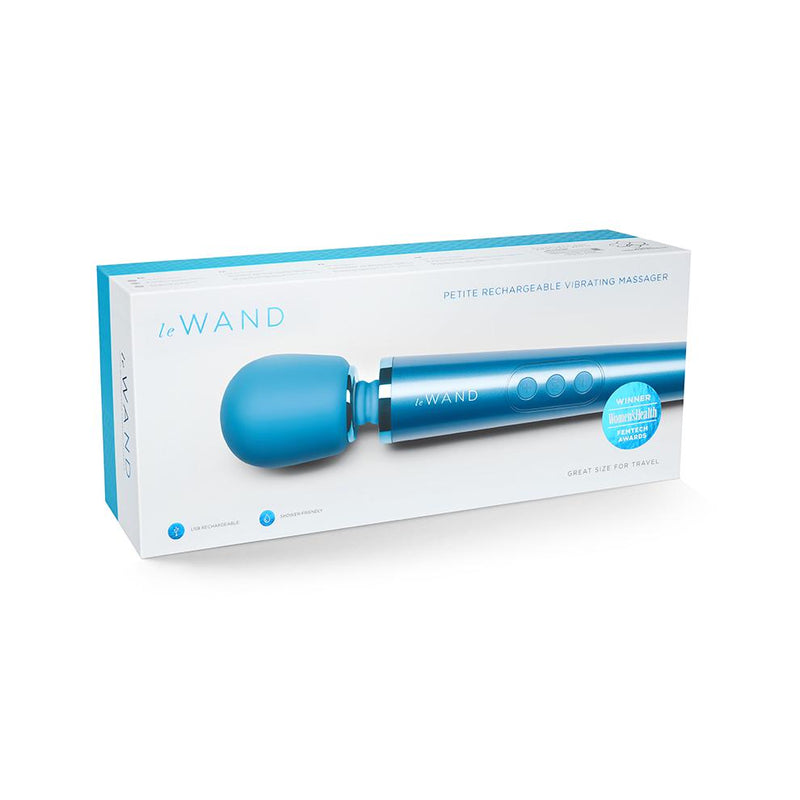 Le Wand(美國) Petite 6段變頻充電式強力震動棒 藍色