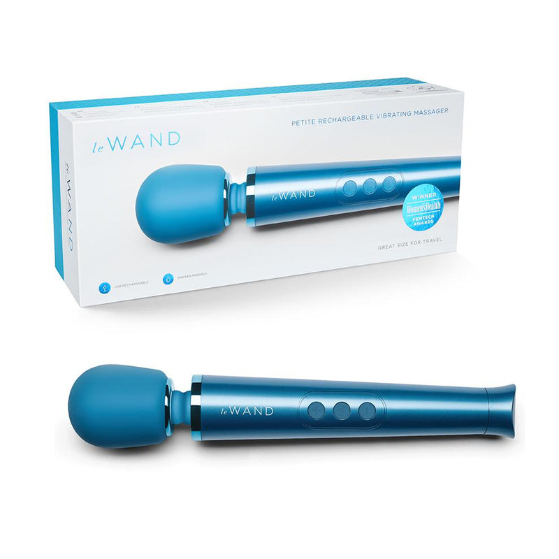 Le Wand(美國) Petite 6段變頻充電式強力震動棒 藍色