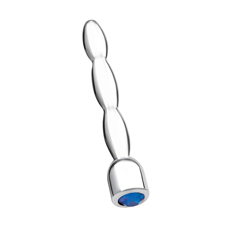 BLUE line(美國) 2" Stainless Steel Bling Bling Wavy Penis Plug 不鏽鋼串珠尿道塞