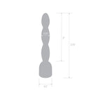 BLUE line(美國) 2" Stainless Steel Bling Bling Wavy Penis Plug 不鏽鋼串珠尿道塞
