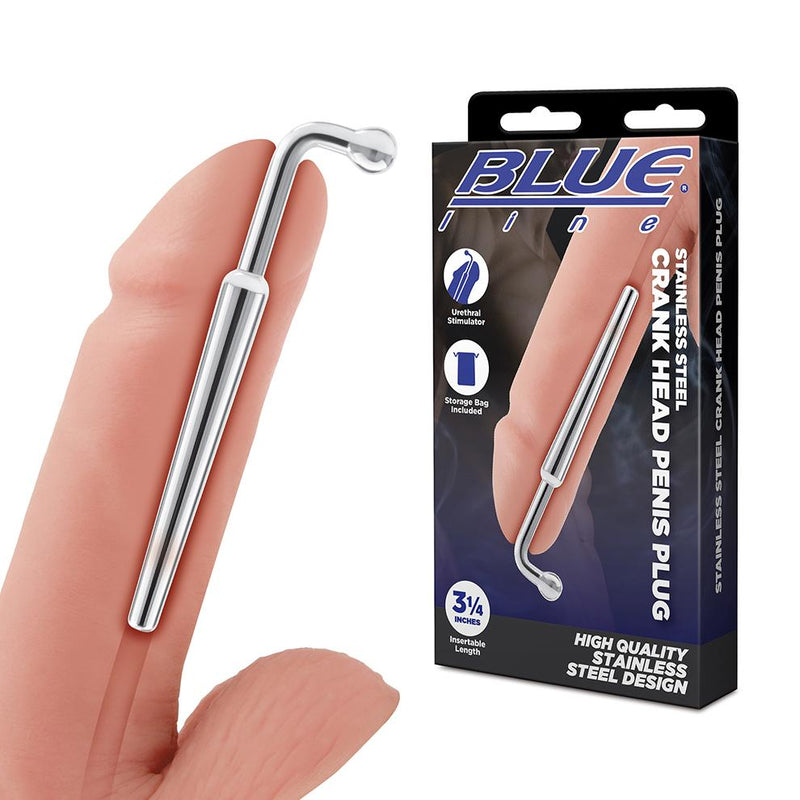 BLUE line(美國) Stainless Steel Crank Head Penis Plug 不鏽鋼串珠尿道塞