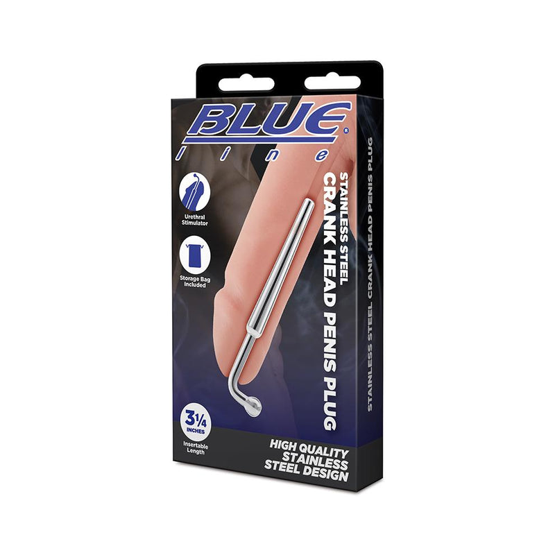 BLUE line(美國) Stainless Steel Crank Head Penis Plug 不鏽鋼串珠尿道塞