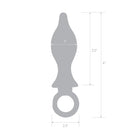 BLUE line(美國) 2.5" Stainless Steel Metal Tapered Butt Plug With Loop Hardware 不鏽鋼肛塞