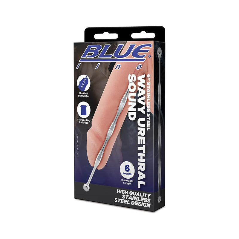 BLUE line(美國) 6" Stainless Steel Teardrop Urethral Sound 不鏽鋼串珠尿道塞