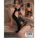 KR(日本) 半透視中式連身裙 KRW104