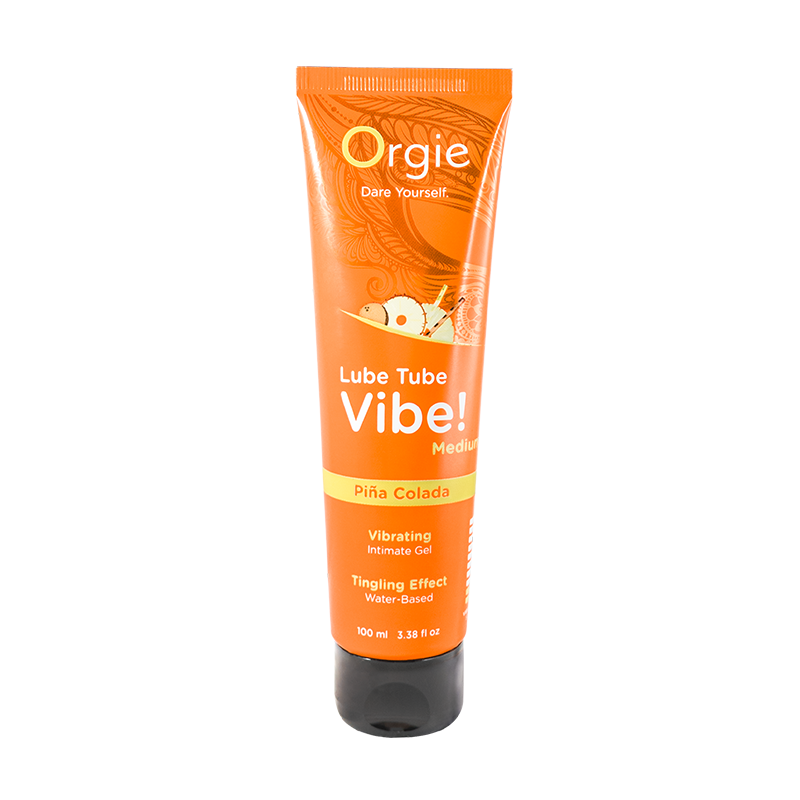 Orgie(葡萄牙) Lube Tube Vibe! Piña Colada - 3合1 酥麻跳動可食用潤滑液 (椰林飄香味) 100ml