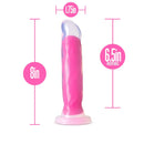 Blush(美國) Neo Elite - Marquee Glow - 8'' Long Dildo 8吋假陽具 深霓虹粉紅