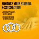 Blush(美國) Stay Hard - Beaded Penis Rings 矽膠延時環 透明 (3件裝)