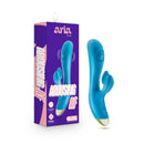 Blush(美國) Aria - Arousing' AF Silicone Vibrator 雙脈動震動棒 藍色