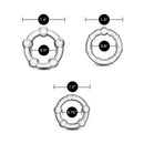 Blush(美國) Stay Hard - Beaded Penis Rings 矽膠延時環 透明 (3件裝)