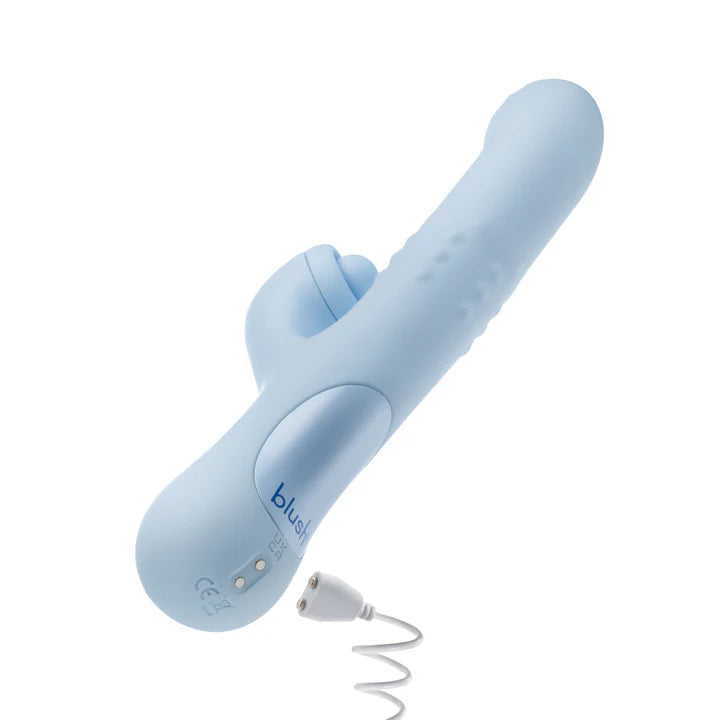 Blush(美國) Devin 9.25'' G Spot Rabbit Vibrator - G點兔子震動棒 藍色