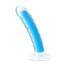 Blush(美國) Neo Elite - Prysm Glow - 7'' Long Dildo 7吋假陽具 夜光霓虹藍