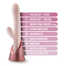 Blush(美國) Fraya 9.5'' G Spot Silicone Rabbit Vibrator - G點兔子伸縮震動棒