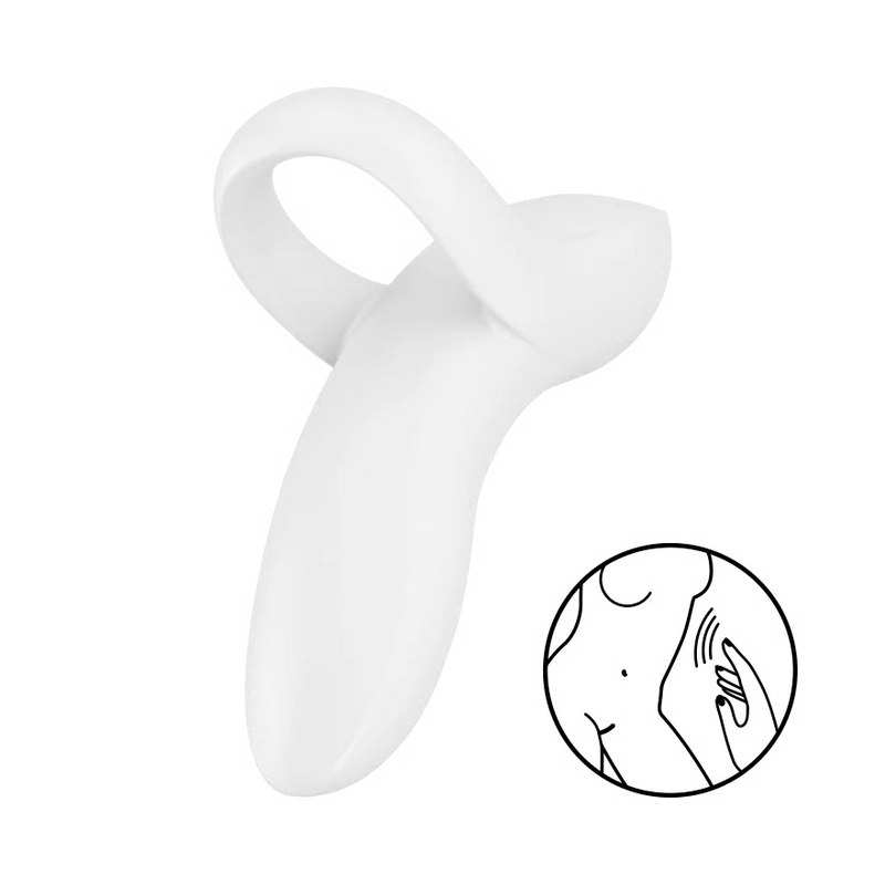Satisfyer(德國) Bold Lover 多功能手指震動器 白色