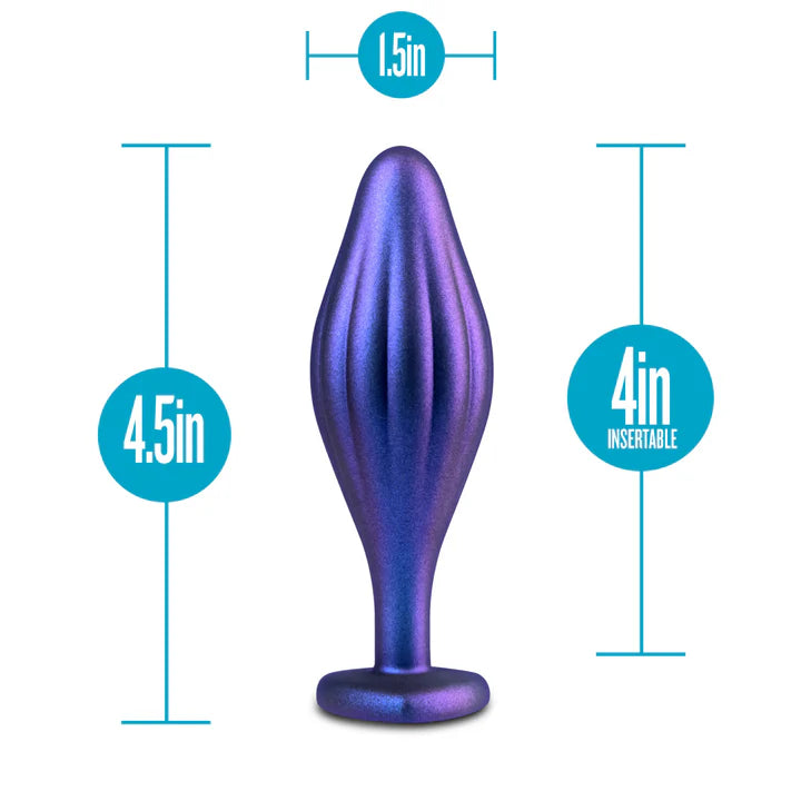 Blush(美國) Anal Adventures Matrix - Wavy Bling Sapphire 4.5寸 閃亮藍寶石 矽膠後庭塞