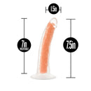 Blush(美國) Neo Elite - Lavo Glow - 7.5'' Long Dildo 7.5吋假陽具 夜光霓虹橙
