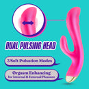 Blush(美國) Aria - Pleasin' AF Silicone Vibrator 雙脈動震動棒 粉紅色