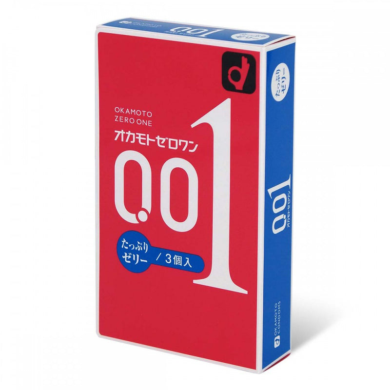 Okamoto 岡本(日本) 0.01 潤滑劑加量 PU 安全套 - 3片裝