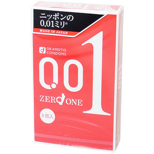 Okamoto岡本(日本)0.01 聚氨酯安全套 (3片裝)