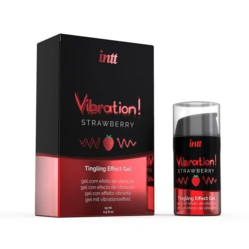Intt(巴西) Vibration 可食用震動式發熱高潮液 15ml 草莓味 (歐洲系列增強版)