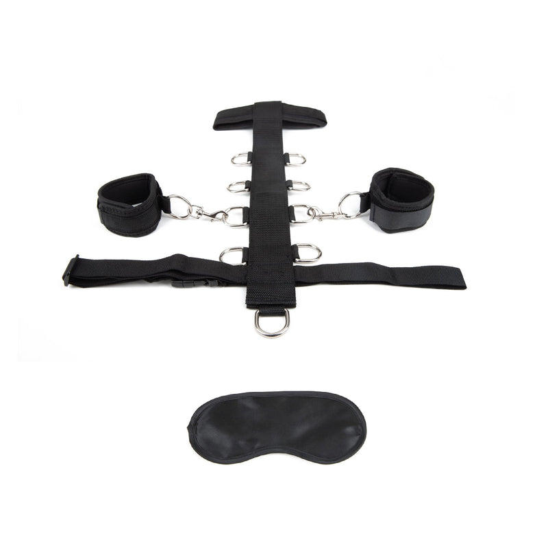 LuxFetish(美國) Adjustable Neck & Wrist Restraint Set可調節式頸圈手扣連束腰套裝