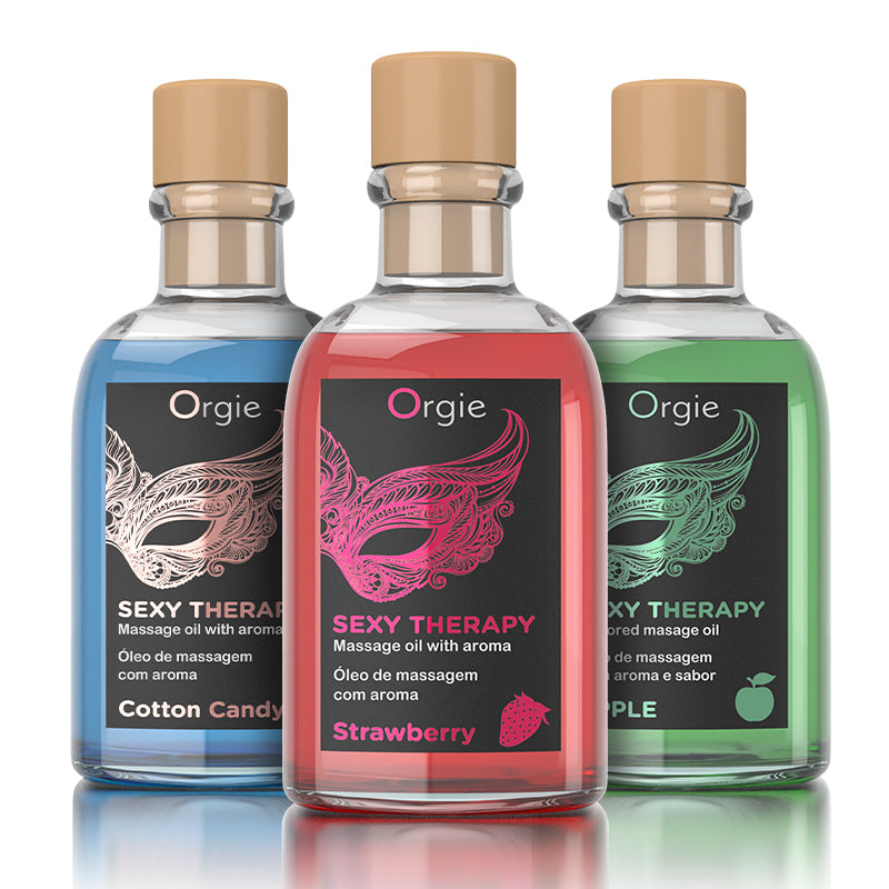 Orgie(葡萄牙) Lips Massage Kit 可食用按摩油 草莓味/綿花糖味/青蘋果味 100ml