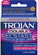 Trojan(美國)Trojan Double Ecstasy 雙重超羅紋潤滑安全套(3片裝)