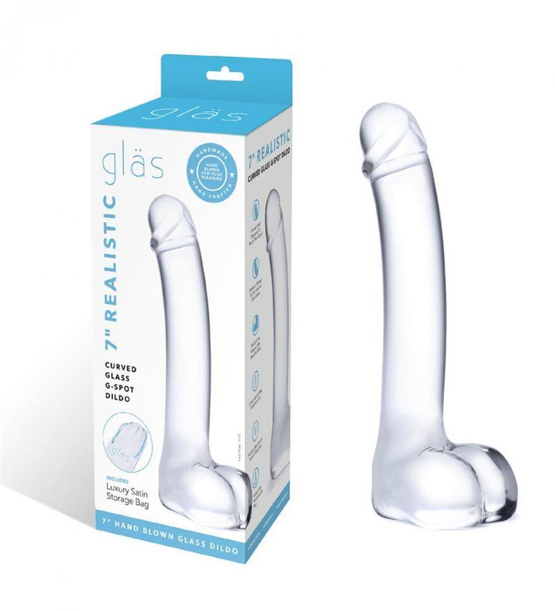 Glas(美國) 7吋G點玻璃假陽具 - FM18plus 