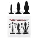 Hustler(美國) Anal Training Kit 後庭塞 3件裝 黑色/桃紅色
