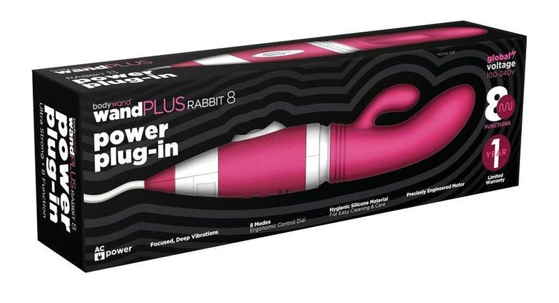 Bodywand(美國)wandPLUS Rabbit 8 Silicone Plug-in Wand Massager超強Rabbit 8 震動棒