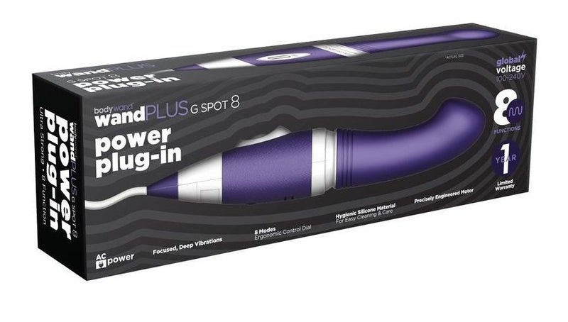 Bodywand(美國)wandPLUS G Spot 8 Silicone Plug-in Wand Massager超強G點震動棒