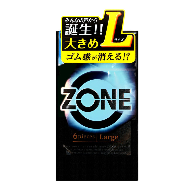 JEX(日本)Zone地帶日本版 大碼 安全套 (6片裝)