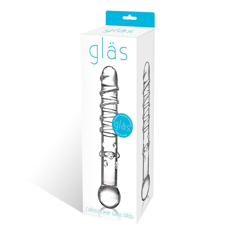 Glas(美國) Callisto Clear Glass Dildo螺旋玻璃假陽具