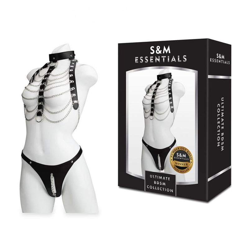S&M Essentials(美國) Chain Link Crotchless BDSM Outfit 束縛套裝
