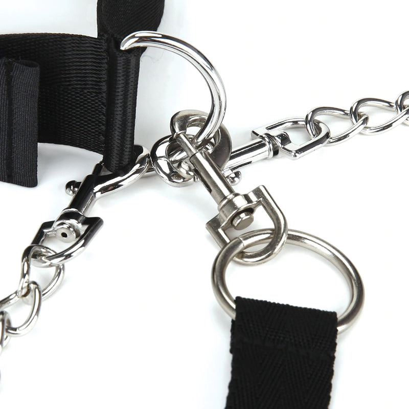 Lux Fetish(美國) Collar Cuffs & Leash Set 頸圈手扣連眼罩套裝