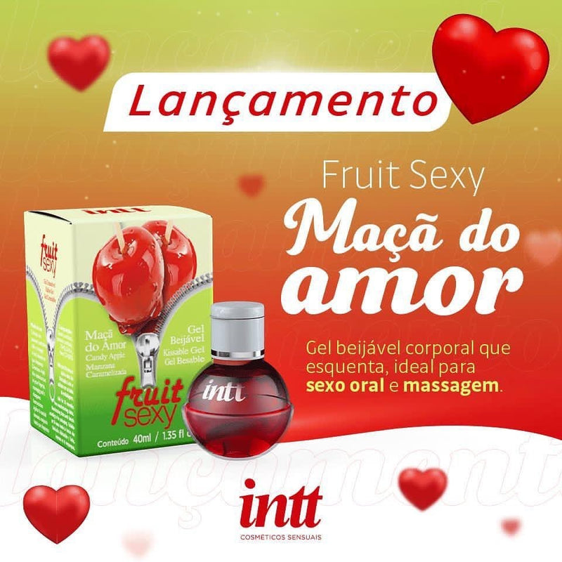Intt(巴西) Fruit Sexy Maçã Do Amor 可食用溫感水溶性潤滑液 (蘋果味) 40ml