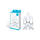 Glas(美國)3PC Glass Anal Training Set 玻璃後庭塞套裝