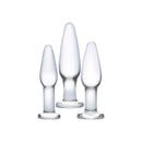 Glas(美國)3PC Glass Anal Training Set 玻璃後庭塞套裝