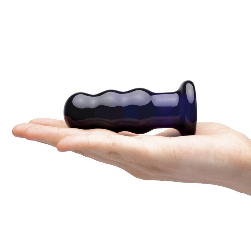 Glas(美國) 3.5" Remote Controlled Vibrating Beaded Buttplug 玻璃遙控震動肛塞