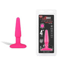 Hustler(美國) All About Anal Silicone Butt Plug 4吋後庭塞 黑色/桃紅色