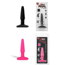 Hustler(美國) All About Anal Silicone Butt Plug 4吋後庭塞 黑色/桃紅色